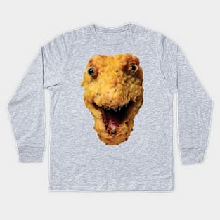 Cursed Dino Nugget Kids Long Sleeve T-Shirt